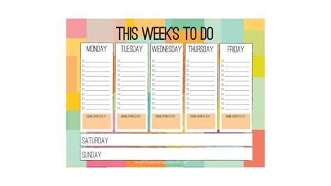 Free Kids Weekly Planner Pdf Easy Way To Manage Schedules