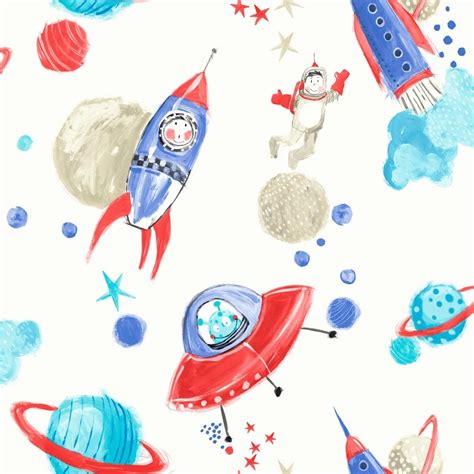 From cute animal prints and geometric triangles to happy polka dots and stars: Arthouse Starship Star Pattern Space Man Rocket Glitter ...