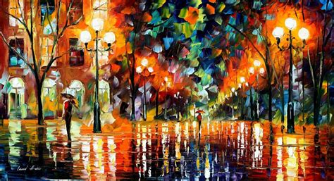 Leonid Afremov Paint Oil Impressionism Abstract Scape