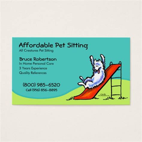 House pet sitting plant watering business card estate agent. Pet Sitter Dog Day Care Business Business Card | Zazzle.com