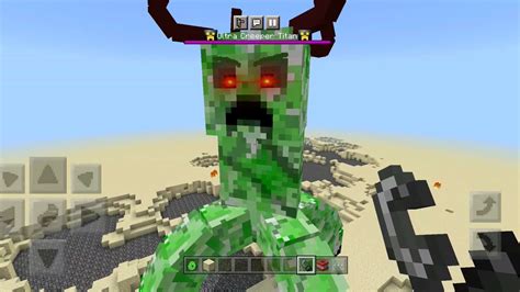Ultra Creeper Titan Addon In Minecraft Pe Youtube