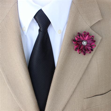 Lapel Flower For Men Hot Pink Lapel Flower For By Petalperceptions