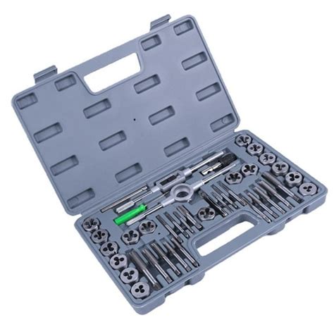 40 Pieces Tap And Die Set Metric Sizes Essential Threading Tool With