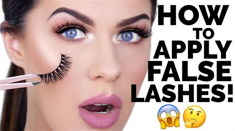 Long, thick and full lashes are coveted by nearly every beauty junkie, but not all of us have the time, patience or steady hand to master a row of falsies. HOW TO APPLY FALSE EYELASHES FOR BEGINNERS!! | EASY & FAST ...