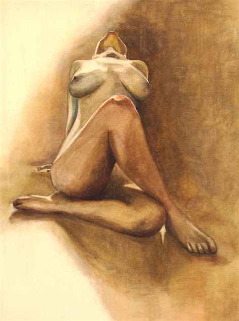Female Nude Ii Painting By Mateusz Dolatowski Fine Art America