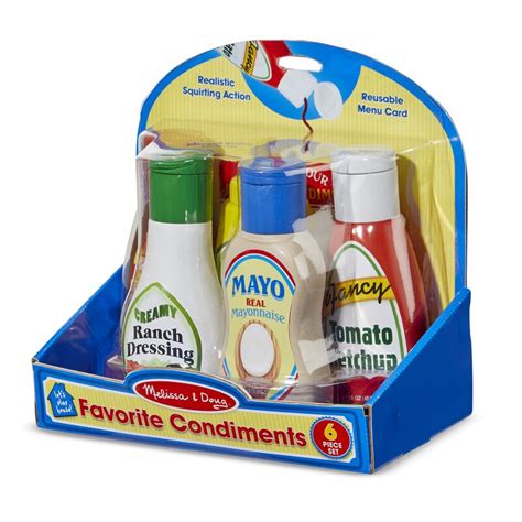 Melissa And Doug 5 Piece Favorite Condiments Play Food Set And Reviews