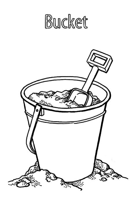 Beach Sand Bucket Coloring Pages Best Place To Color Sand Buckets