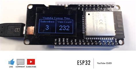 Esp32 Youtube Oled Esp32 For Arduino Ide Youtube