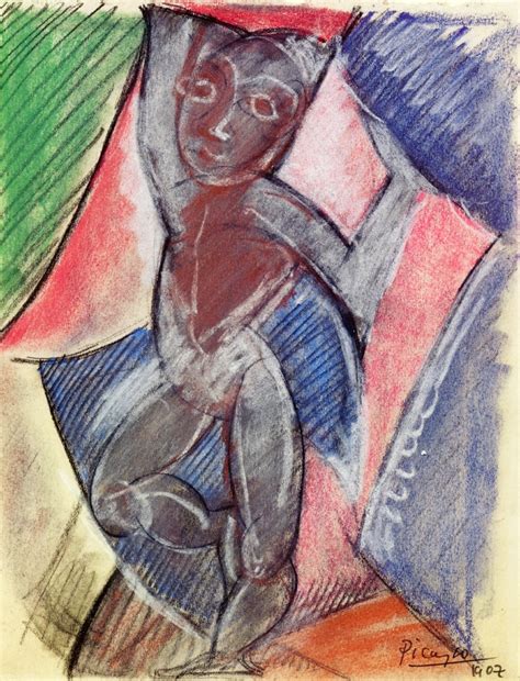 Nude With Raised Arms Pablo Picasso Wikiart Org