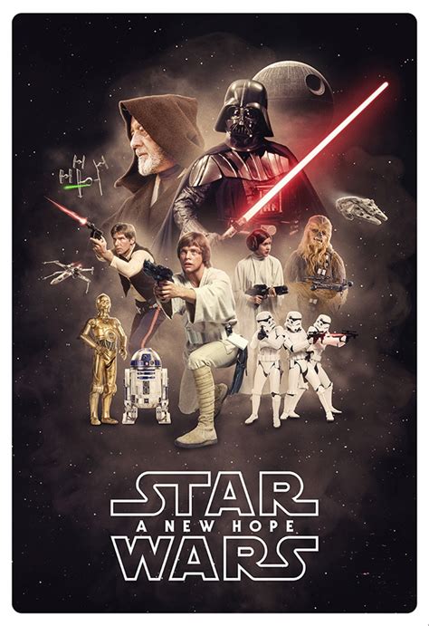 Star Wars Episode Iv A New Hope Tribute Poster On Behance