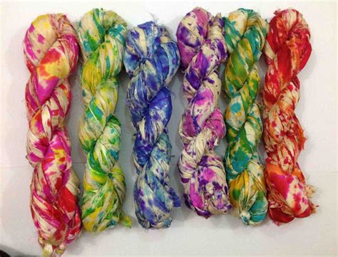 Tye Dye Recycle Silk Sari Ribbon At Best Price In Bhagalpur Id