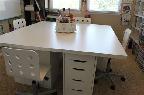 Group Desk Vika Amon Table Tops And Drawers From Ikea Ala Confessions