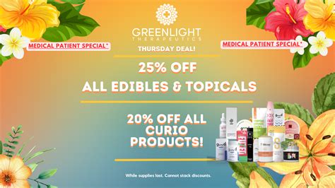 Deal Of The Day Greenlight Therapeutics Medical Cannabis Dispensary
