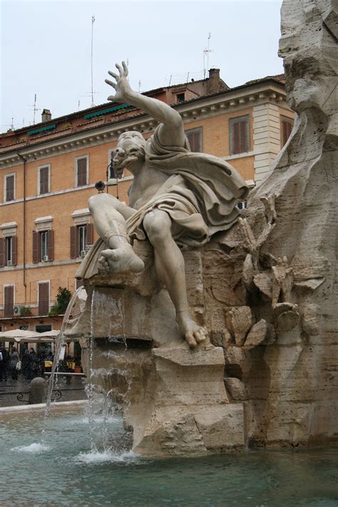 Gian Lorenzo Bernini Piazza Navona Fontana Dei Quattro Fiumi Il Rio