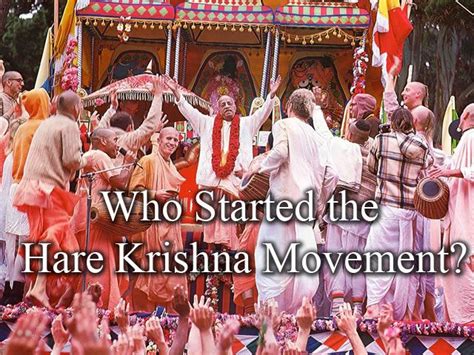 Who Started The Hare Krishna Movement