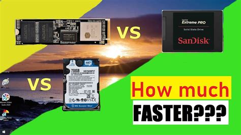 Nvme Ssd Vs Sata Ssd Vs Rpm Hdd Real World Vs Benchmark Test