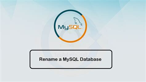 How To Rename Mysql Database 3 Quick Methods Tecadmin