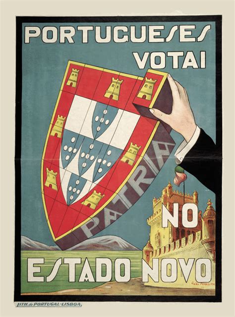 Portugueses Votai No Estado Novo Cartaz Do Plebiscito à Constituição De 1933 João Ferreira