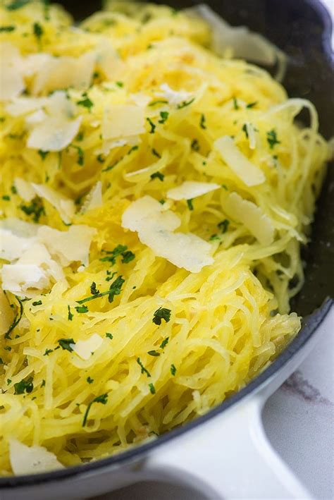 Parmesan And Garlic Spaghetti Squash