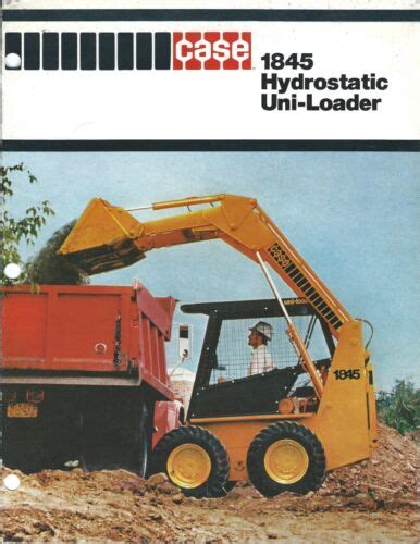 Equipment Brochure Case 1845 Hydrostatic Uni Loader Skid Steer