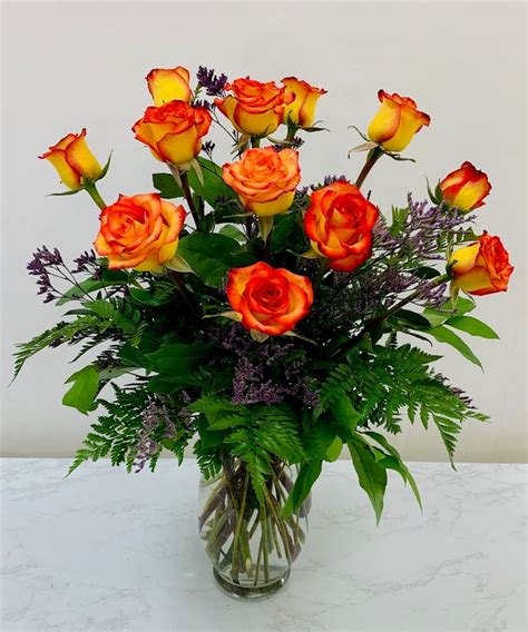 Dozen Orange Roses For Fort Worth Delivery Bices Florist