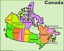 Canada provinces and territories map | List of Canada provinces and ...