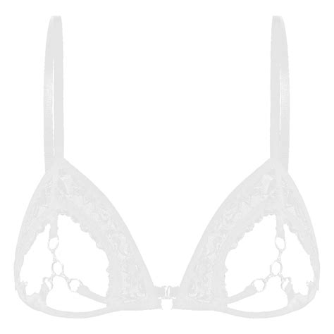 Women Sexy Half Cup Bras Open Nipple Lingerie Bralette Lace Underwired