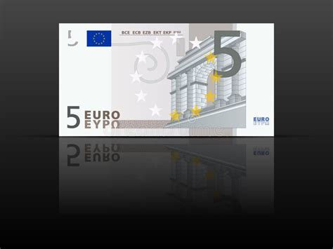 Euro Bankbiljet Vijf Vector Illustratie Illustration Of Document