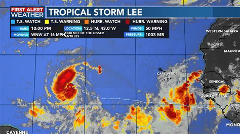 Tropical Storm Lee Forms Way Out In The Atlantic Ocean