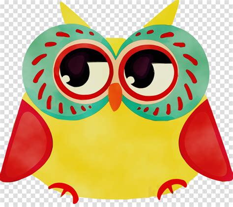 Orange Clipart Owl Yellow Bird Of Prey Transparent Clip Art