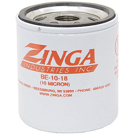 zinga 10 micron replacement hydraulic filter element model be 10 18 9 7291 10 18 ebay