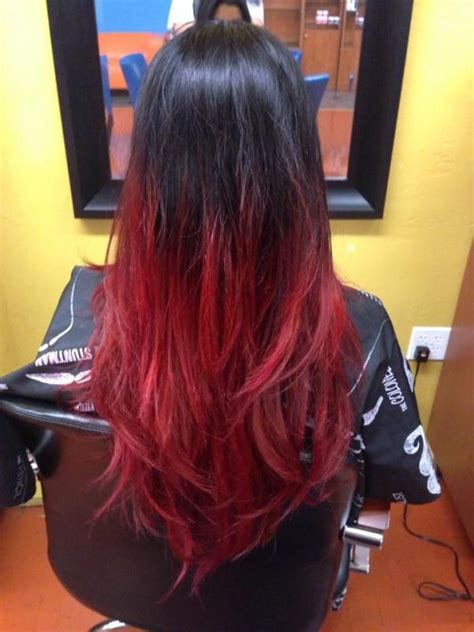 12 Spectacular Black And Red Ombre Hairstyles