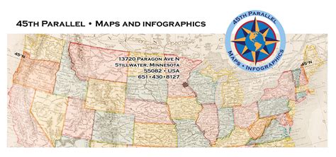 45th Parallel Maps And Infographics