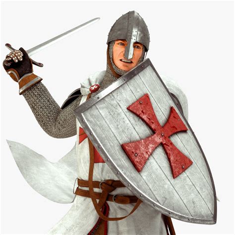 Templar Shield Free 3d Model Obj Free3d