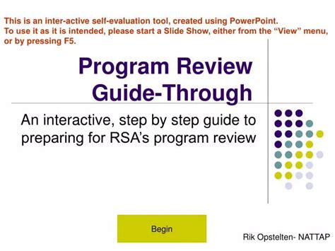 Ppt Program Review Guide Through Powerpoint Presentation Free