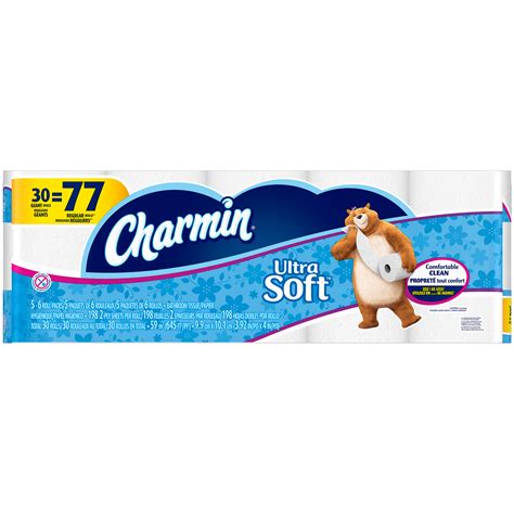 Charmin Ultra Soft 2 Ply Giant Toilet Paper Rolls 30 Ct Pack Shop