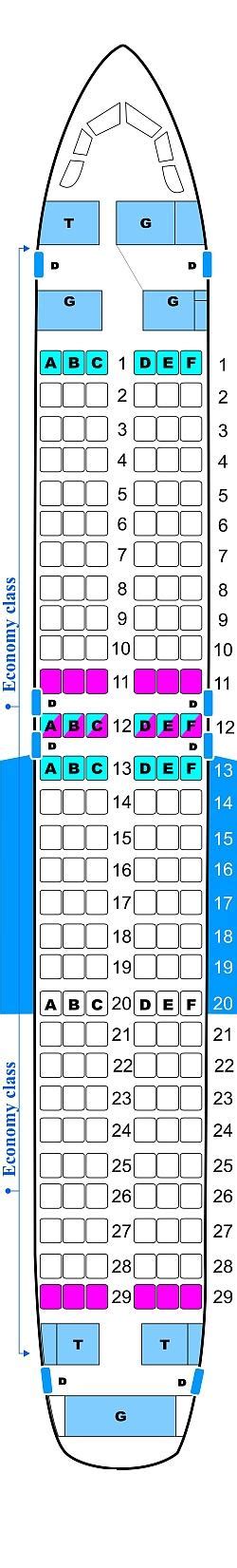 Airbus A320 232 Seating