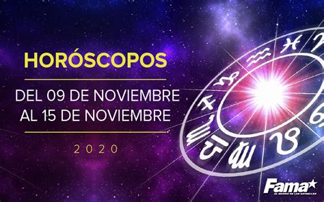 Horóscopos 04 de mayo del 2021. Horóscopo de hoy: Semana del 09 al 15 de noviembre de 2020