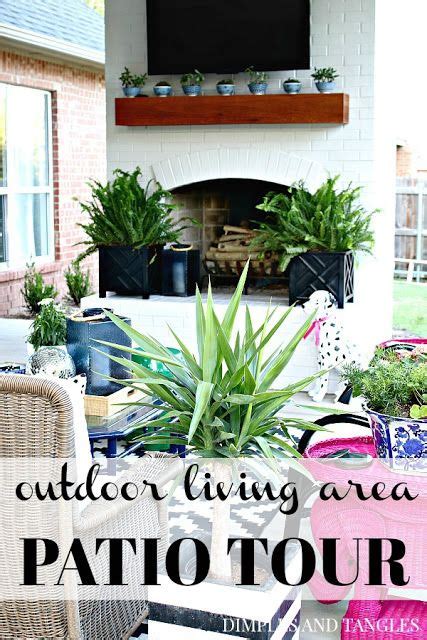 2018 Summer Home Tour Part 2 Patio Refresh Outdoor Fireplace Patio