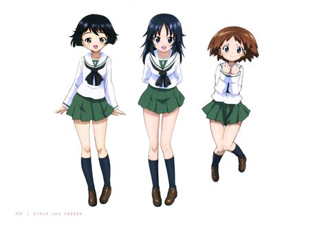 Utsugi Yuuki Sakaguchi Karina And Yamagou Ayumi Girls Und Panzer