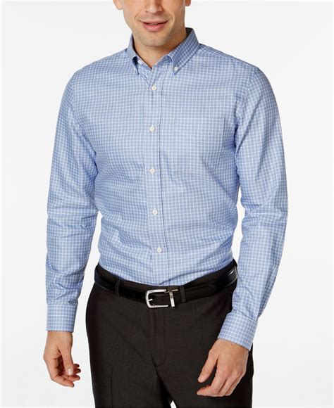 Tommy Hilfiger Burt Checked Button Down Shirt In Blue For Men Lyst
