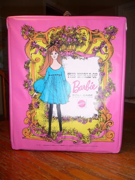 world of barbie 1968 mattel pink doll carry case ebay barbie doll