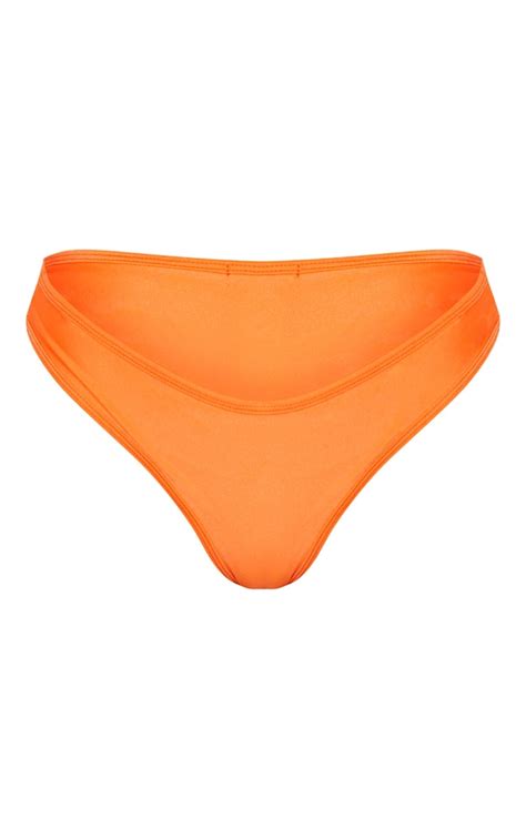 Orange Mix And Match Brazilian Bikini Bottom Prettylittlething