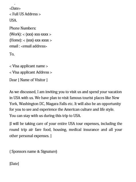 As we discussed, i am inviting you to visit us and spend your vacation in usa with us. Visa Invitation Letter for Doc, PDF, Word | Visa, Lettering