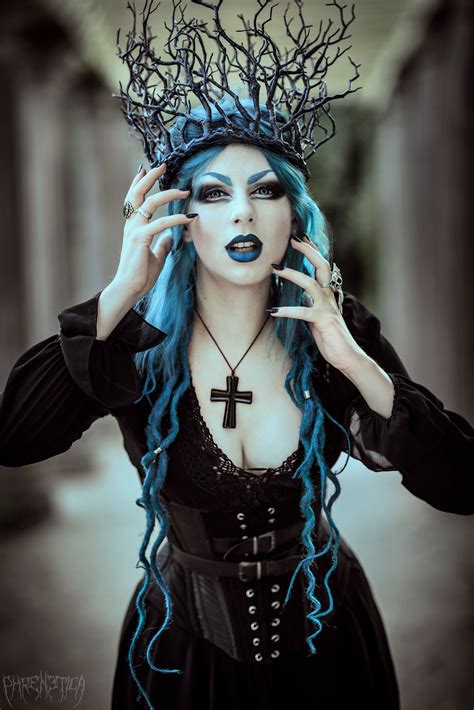 blue queen my cosplay something witchy in this pictures with my twigcrown you can follow the