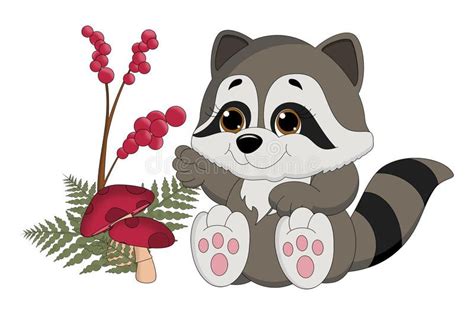 Raccoon Baby Stock Illustration Illustration Of Funny 28727294