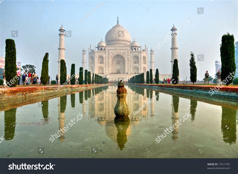 Panoramic View Taj Mahal Sunrise Agra Stock Photo 17011792 Shutterstock