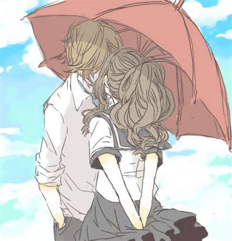 Kiss Under A Red Umbrella Anime Overload Pinterest Pose Reference Couple And Red Umbrella