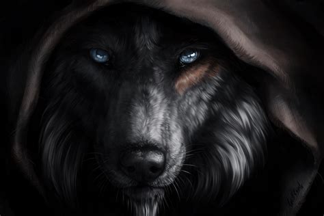 Update 58 Scary Black Wolf Wallpaper Latest In Cdgdbentre