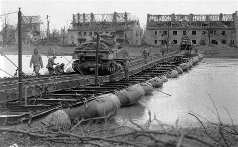 And i can assure you, that the history lessons in the schools can`t be further away from a we lost mentality. Treadway bridge crossing the Ruhr River on February 26, 1945 at Julich, Germany constructed by ...